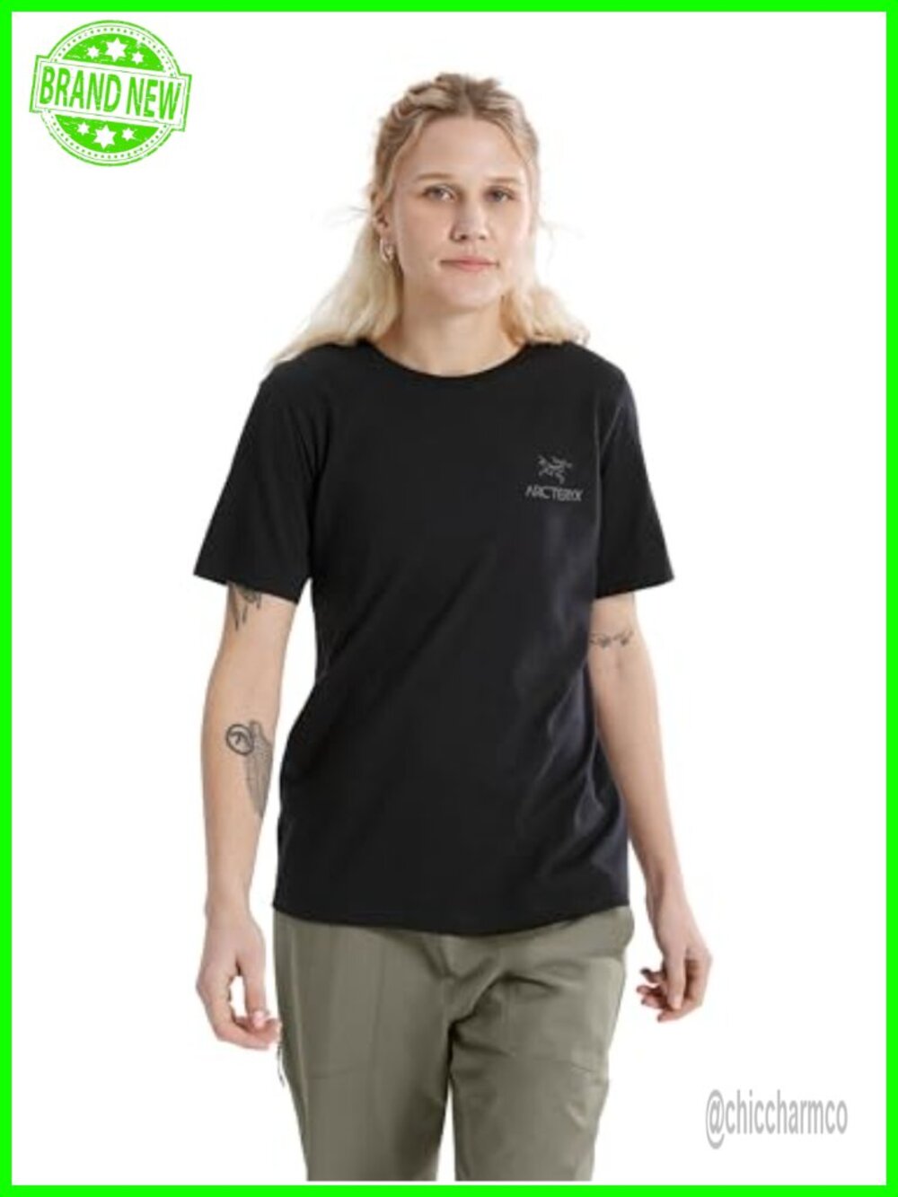 Arc'teryx Kragg SL Cotton Emblem Crew Tee Women's Soft Cotton Climbing T-Shirt